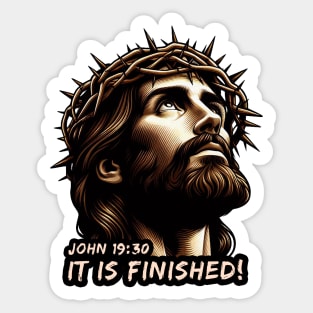 John 19:30 It Is Finished Sticker